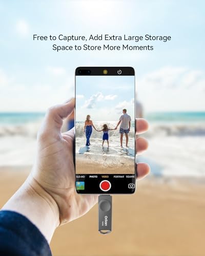 128 GB Dual USB Type C + A OTG Flash Drive – Waterproof Metal Swivel Design for Fast Data Transfer – Ideal Thumb Drive for PC, Laptop, Tablet, i Phone 15 & Android Devices – Portable Storage Solution for On-the-Go Professionals and Students