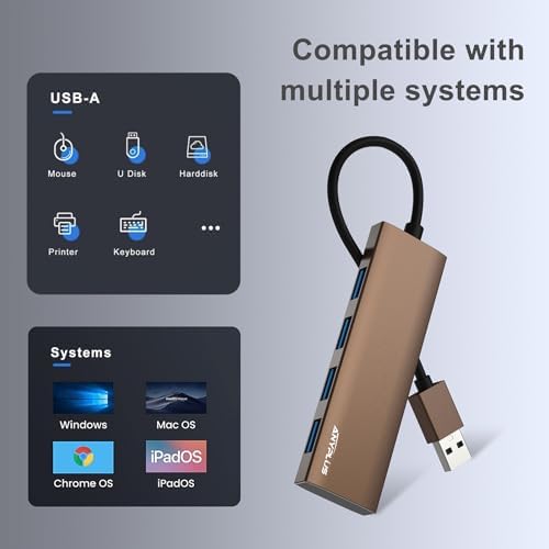 Unlock Seamless Device Connectivity with Our Compact 2 ft USB 3.0 Hub & Multiport Splitter – High-Speed Adapter for Laptops, PCs, i Macs & More – Effortlessly Connect Multiple Devices for Enhanced Productivity on the Go!