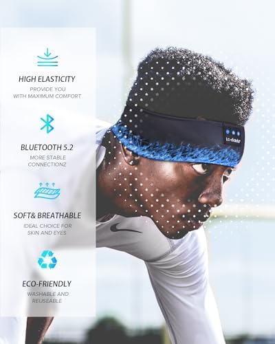 Bluetooth Sleep Headphones with Integrated Sleep Mask – Ultimate Wireless Earbuds for Peaceful Nights and Active Days | Perfect for Travel, Meditation, and Workouts – Superior Comfort and Sound Quality for Insomnia Relief and Focused Relaxation