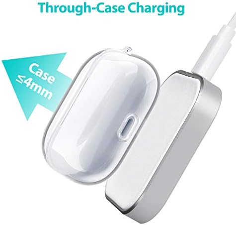 Premium Wireless Charging Station for Air Pods Pro & Compatible Models – Fast, Compact Power Hub with Overheat Protection – Sleek White Design for On-the-Go Convenience – Ideal for Travelers and Home Use – No Air Pods Included