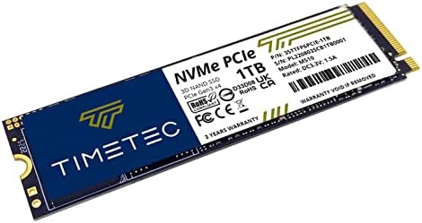 Timetec 512 GB NVMe PCIe Gen3 M.2 2280 SSD – Unmatched Speed and Reliability for Gamers and Creators – Experience Blazing Read Speeds of Up to 2,000 MB/s and Write Speeds of 1,600 MB/s – Perfect Upgrade for Enhanced Performance and Seamless Multitasking in PCs and Laptops – Elevate Your Data Storage with Advanced 3 D NAND Technology for Lasting Durability and Lightning-Fast Transfers – Compact M.2 2280 Form Factor Designed for Effortless Installation and Maximum Compatibility – Transform Your Workflow and Gaming Experience with a High-Performance Solid State Drive That Redefines Speed and Efficiency.