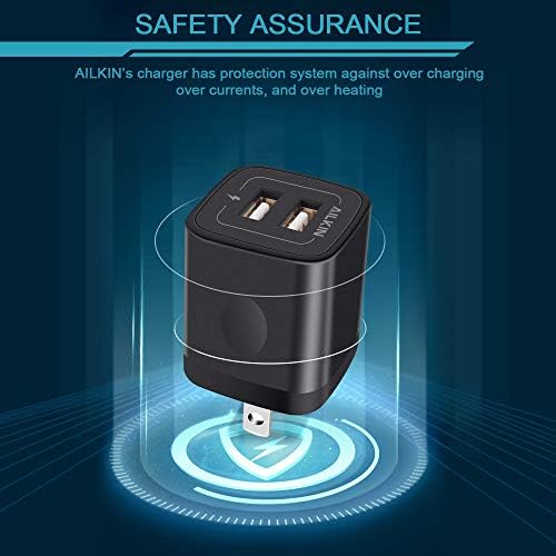 Ultimate AILKIN USB Multi-Port Charging Block – Rapid Charge Station for Home & Travel, Compact Wall Charger Cube with 4 USB Ports, Universal Compatibility for i Pad, i Phone, i Pod, Samsung, and More – Safe, Efficient Power Solution for Multiple Devices