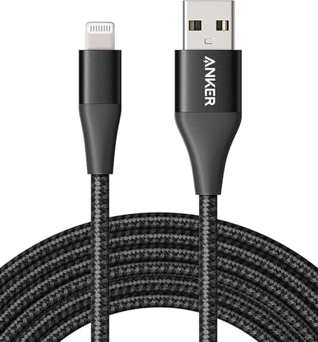 Anker 551 USB-A to Lightning Cable (3 ft) – Ultra-Fast Charging i Phone Charger, MFi Certified for i Phone 13/12/11/X/8 Series, Durable Nylon Build for Home and Car Use, Superior Compatibility and Reliability