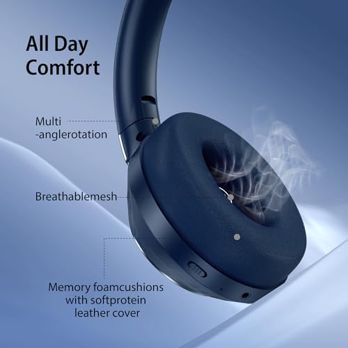 Unleash Extraordinary Sound with 100-Hour Playtime Active Noise Cancelling Bluetooth Headphones – Comfortable Over-Ear Design with Rich Deep Bass, Built-In Mic for Crystal Clear Calls, Swift Charging for On-the-Go Lifestyle, Perfect for Travel and Music Enthusiasts