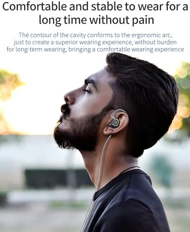 Elevate Your Sound Experience with CCA CSN Dual Driver IEM Earbuds – High-Fidelity In-Ear Monitors for Musicians | Removable C-Pin Cable, Built-in Mic, and Noise Isolation | Stylish Blue Design for Ultimate Comfort and Performance