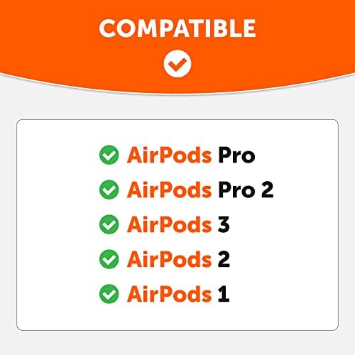 Patented WC Hook Z – Upgraded Over-Ear Hooks for Air Pods Pro 1, 2 & Air Pods 1, 2, 3 | Secure Fit Earbud Accessories with Unique Left & Right Design | Two Size Pairs Included | Winter White | Premium Quality by Wicked Cushions for Maximum Comfort and Stability