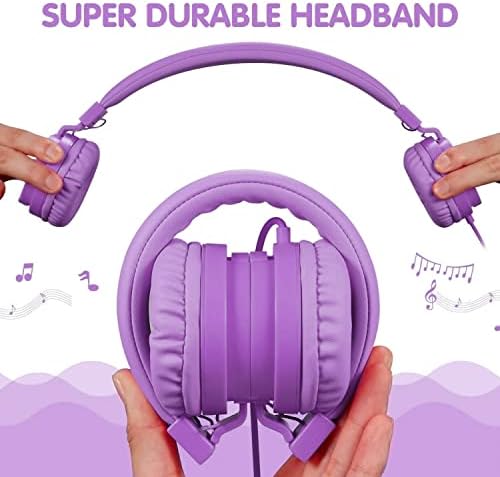 Premium ONTA Kids Headphones – Comfortable Noise-Canceling On-Ear Headset for Young Learners | Durable Wired Earphones Designed for School, Travel, and Home | Perfect Fit for i Pads, Smartphones, and Laptops | Unmatched Sound Quality for Ages 3+