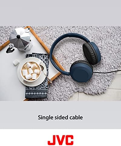 JVC HAS31 MB Ultra-Light On-Ear Headphones – Immersive Sound Experience with Built-In Remote & Microphone for Seamless Smartphone Interaction – Ideal for Kids, Commuters, and Audiophiles – Compact Foldable Design for Superior Portability and Comfort – Modern Black Aesthetic for Trendsetters