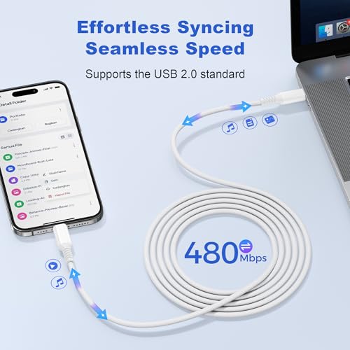 Basesailor iPad Mini 7 Charger Cable 10FT,USB C to USB C Cord 100W with USB Adapter,Fast Power Delivery Charging Cord for Apple iPhone 16 15 Pro Max Plus,iPad 10th Air 4th 5th Generation,AirPods 4,S24 – Enhanced Compatibility and Speed