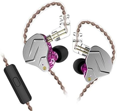 KZ ZSN Pro Dual Drivers Hi-Fi In-Ear Earphones with 1 BA & 1 DD – Exceptional Sound Clarity & Powerful Bass for Audiophile Musicians – Detachable Cable Design for Enhanced Customization & Compatibility – Ergonomic Fit for Long Listening Sessions
