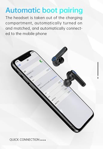 Premium True Wireless Earbuds with Bluetooth 5.3 – IP7 Waterproof Sports Headset with Touch Control & Built-in Mic, Ergonomic In-Ear Design, LED Power Display & Compact Charging Case for Enhanced Audio Experience