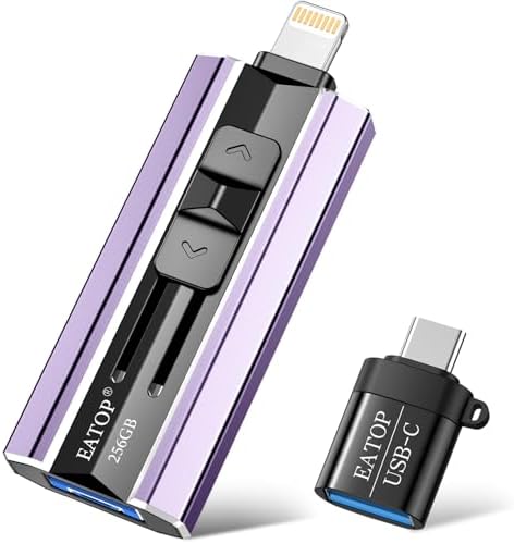 Revolutionize Your Data Storage with the 512 GB Light Purple 4-in-1 Flash Drive – Effortless Backup for i Phone, i Pad, Android & Computer Users – Plug-and-Play Convenience, No Apps Needed, Perfect for Photographers & Busy Professionals!