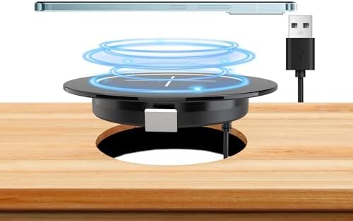 Magnetic Wireless Charging Station for Apple Devices – Fast Qi-Enabled Desktop Charger for i Phone 16/15/14/13/12 Pro/Max/Plus & Air Pods 3/2/Pro 2/Pro (Sleek Black Design) – Effortless Alignment & Cord-Free Convenience for Home or Office