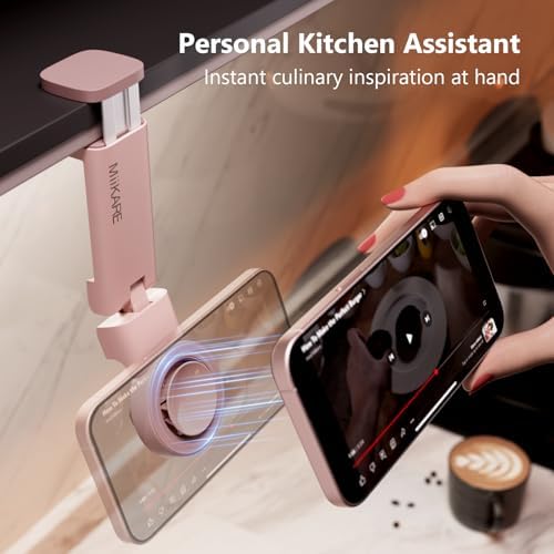 MiiKARE Airplane Travel Essentials Magnetic Phone Holder, Universal Handsfree Phone Mount for Flying with 360 Degree Rotation, Travel Must Haves Phone Stand for Desk, Tray Table, Black – Enhanced Compatibility and Speed