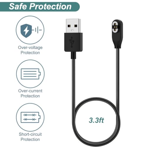 Kissmart Magnetic Charging Cable for Shokz Open Swim Pro & S710 Headphones – 3.3 ft Fast Charging Accessory for Bone Conduction Audio Experience – Durable, Tangle-Free USB Cable for Effortless Connectivity & Enhanced Compatibility