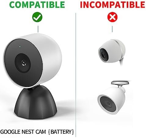 Wired Charging Stand for Google Nest Cam Battery – 9.8 Feet Cable Base for Seamless Power & Enhanced Security – Stylish White Design for Smart Home Setup – Reliable Accessory for Nest Cam Battery Users