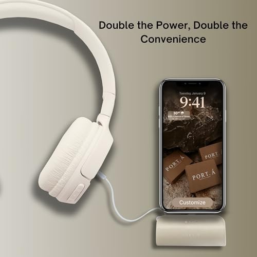Ultra-Compact 5000 m Ah Fast Charging Power Bank with Dual Ports – Essential Mini Charger for i Phone and Type-C Devices with Built-In Kickstand – Travel-Friendly Power Solution for Samsung, Google, and Android Smartphones – Engineered for Optimal Performance and Portability