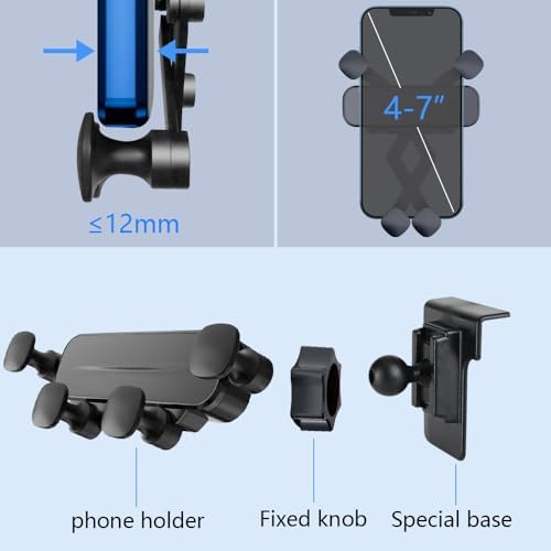 Hyundai Palisade 2020-2025 Premium 360-Degree Rotating Phone Holder Mount – Secure Auto Lock Smartphone Bracket for Effortless Navigation and Stylish Interior Integration – Perfectly Fits All Mobile Devices