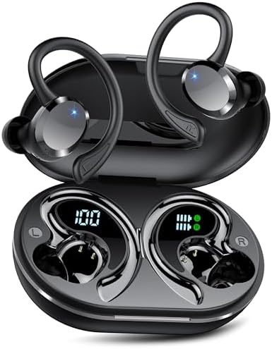Transform Your Audio Experience with Cutting-Edge Bluetooth 5.4 Wireless Earbuds – Hi-Fi Stereo Sound with Advanced ENC Noise Cancellation – IP7 Waterproof for Ultimate Durability – 68-Hour Battery Life with Dual LED Display for Real-Time Monitoring – Perfect for Active Lifestyles and Everyday Connectivity