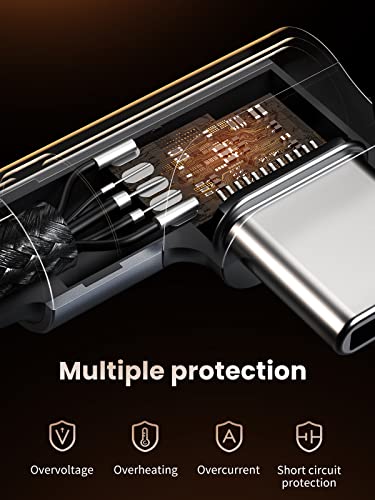 UGREEN 90-Degree Right Angle USB C Cable – 60 W Fast Charging & Data Transfer – 6.6 FT Compatible with i Phone 16/16 Plus/16 Pro/15, Mac Book Pro, i Pad Pro, Samsung Galaxy S24/S23, Google Pixel 8/7 – Optimal Durability & Convenience for Multitasking Users
