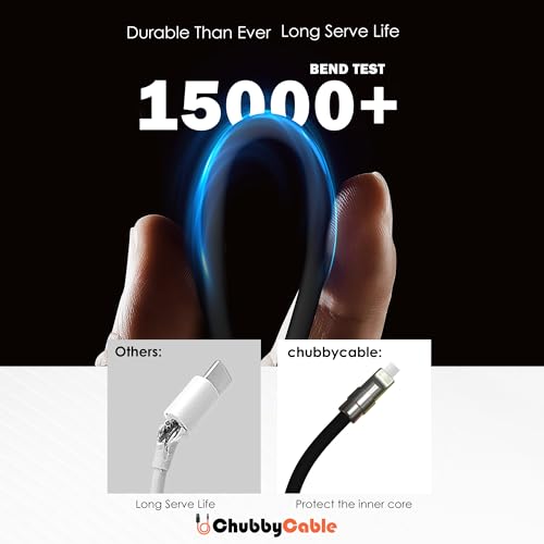 Unleash Exceptional Charging Efficiency with the Chubbycable Black Samurai Edition USB C Cable | 240 W Rapid Charge, 3.3 FT Flexible and Durable Silicone Design | Universal Compatibility for Phones, Tablets, and More | Aesthetic Fusion of Tradition and Modernity