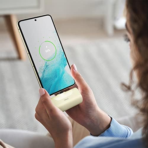 i WALK Compact 4500 m Ah USB-C Power Bank – Ultra-Lightweight Portable Charger for i Phone 16/15, Samsung Galaxy S25/S24/S23, and More – Fast Charging, Versatile Compatibility, Stylish Purple Design for On-the-Go Power Solutions