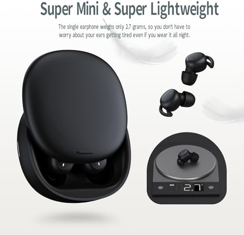 Transform Your Sleep with Damipow L29 Wireless Earbuds – Bluetooth 5.3 Noise Cancelling Headphones Designed for Side Sleepers, Ultra-Lightweight, and Soft for Maximum Comfort During Rest, Meditation, and Fitness – Experience Unmatched Relaxation with Seamless Connectivity and Superior Sound Quality