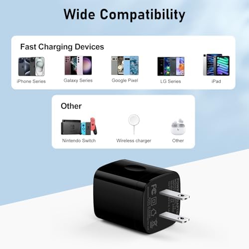 Dual USB Power Adapter Block – Fast 5 V 2.1 A Charging Station for i Phone & Android Devices – Compact Wall Charger with Dual Ports – Sleek Black Design for Home & Travel – 2-Pack USB Charger Cube for Rapid Device Compatibility