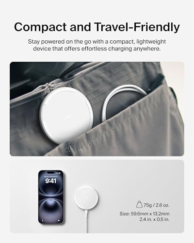 Belkin 15 W Qi Wireless Charging Pad – Fast, Efficient Charging for i Phone 16/15/14/13, Samsung Galaxy S25/S24, and Google Pixel – Eco-Friendly Design with Power Supply & Cable – Safe Charging with Case Compatibility – Perfect for Home or Travel – 2-Year Warranty Included