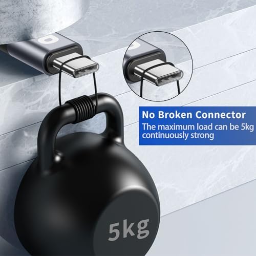 10 FT USB-C to USB-C Charging Cable 2-Pack – Premium Fast Charge & Data Transfer Solution for i Phone 16, Samsung Galaxy S23, LG, Nintendo Switch – Flexible, Durable Nylon Braided Design for Ultimate Convenience and Longevity