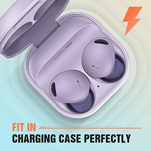 Transform Your Audio Experience with Premium Memory Foam Ear Tips for Samsung Galaxy Buds 2 Pro – Ultimate Comfort, Secure Anti-Slip Design, Noise Isolation, and Convenient Charging Case Compatibility – 3 Pairs (S/M/L, Black) – Elevate Sound Quality and Enjoy Uninterrupted Listening