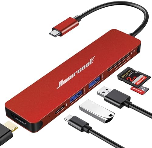 Unlock Seamless Connectivity with the Hiearcool 7-in-1 USB C Hub Adapter – High-Speed USB 3.0, 4 K HDMI Output, and 100 W Power Delivery for Mac Book Pro and Type C Devices – Your Ultimate Multi-Port Solution for Enhanced Productivity and Effortless Data Transfer