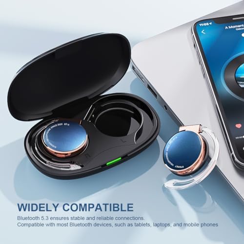 Transform Your Workout with Open Ear Wireless Bluetooth 5.3 Headphones – Ultimate Comfort, Secure Fit, and All-Day Battery Life for Cyclists and Fitness Buffs Seeking Unmatched Sound and Surrounding Awareness