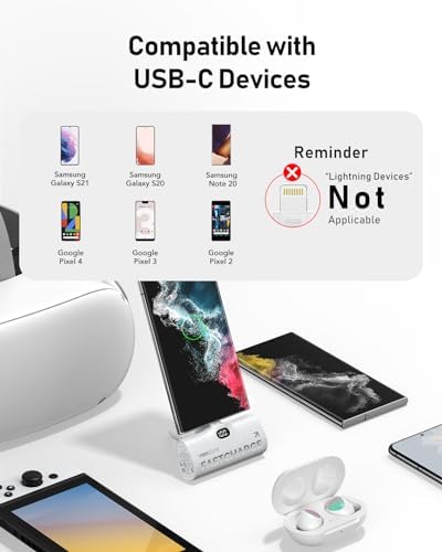 Ultra-Compact VEEKTOMX 5000 m Ah USB-C Power Bank – Lightweight 20 W Fast Charger for On-the-Go Device Power, Ideal Mini Travel Battery Pack for i Phone 16/15 & Samsung S23, Enhanced Portability and Versatile Compatibility for Busy Lifestyles