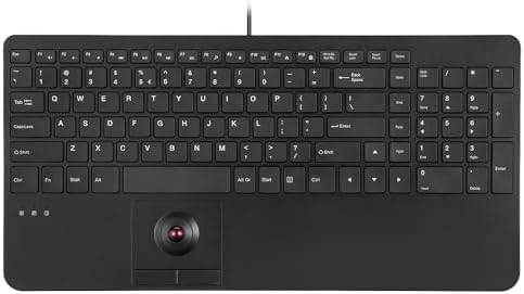 Compact USB Keyboard with Touchpad – Perixx PERIBOARD-534 for Enhanced Productivity, Scissor Key Comfort, and Built-in USB Hubs – Ergonomic Design for Home and Office Use, Space-Saving Dimensions of 15.63 x 7.80 x 1.18 inches – Seamless Navigation with Integrated Touchpad and Number Pad for Effortless Computing
