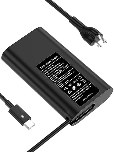 TSKYBEAR Universal 65 W USB-C Laptop Charger for Dell – Compact & Efficient Replacement Power Adapter for Latitude, XPS, Inspiron & Chromebook Models – Fast Charging Solution with Enhanced Compatibility – Ideal for Travel and Everyday Use