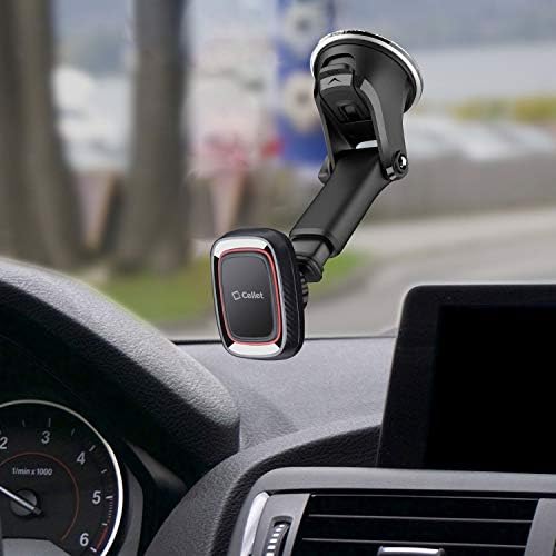 Cellet Adjustable Magnetic Car Phone Mount – Universal Dashboard & Windshield Holder for Samsung Galaxy S21/S20/S10 – Enhanced Stability & Optimal Viewing Angles for Safe Navigation and Hands-Free Communication