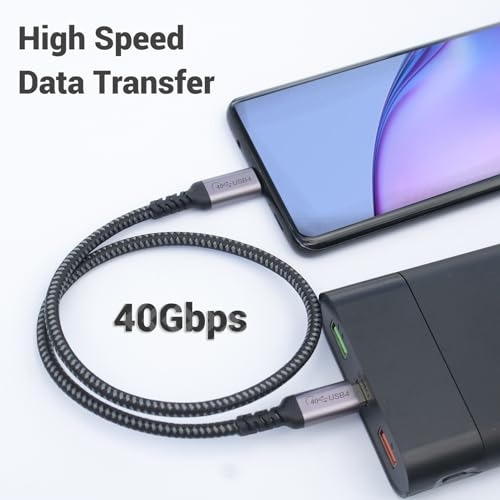 10 FT USB C 3.1 Gen 2 Cable – 2 Pack for High Speed 10 Gbps Data Transfer & 100 W Fast Charging, 4 K 60 Hz Video Output Compatible with Mac Book Pro, Galaxy S21, Thunderbolt 3 – Ultimate Connectivity Solution for Power Users