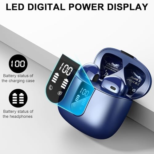 Experience Unmatched Audio Freedom with Rose Gold Bluetooth 5.4 Earbuds – 30-Hour Playtime, IP7 Waterproof, and Advanced ENC Noise Cancellation for Impeccable Call Clarity – Perfect for Active Android and i OS Enthusiasts Seeking Premium Comfort and Superior Sound Quality