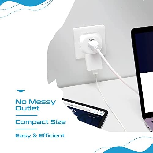 Ultimate Compact Travel Power Adapter for UK & Ireland – Dual USB & USB-C Fast Charger with 3.1 A Output – Type G Plug Converter for Seamless Global Connectivity in Hong Kong, England, Dubai, and Saudi Arabia – Safe, Efficient Design for Smart Travelers