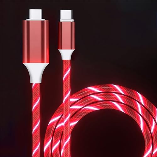 Revolutionize Your Power Connection: 6.6 FT LED USB C to USB C Cable – 60 W/3 A Fast Charger for i Phone 15, Mac Book Air, i Pad Pro, Pixel & Samsung Galaxy S23/S24 – Durable, Stylish, and User-Friendly Charging Solution for Tech-Savvy Professionals and On-the-Go Users