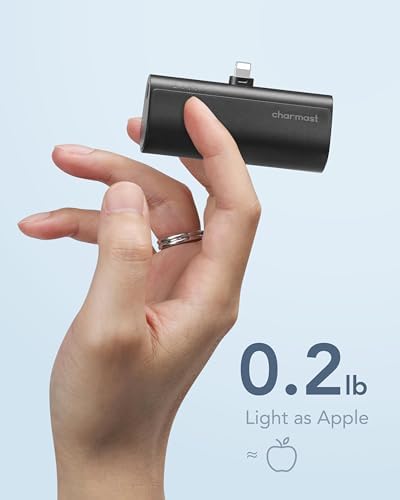 Ultra-Compact 5000 m Ah Charmast Portable Charger – 20 W PD Fast Charging Power Bank for i Phone 14/13/12/11/XR/8/7/6 – Mini Battery Pack with Enhanced Compatibility for On-the-Go Power Solutions