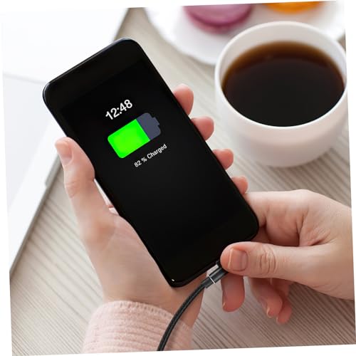 90-Degree USB Micro Cable – 1 m Nylon Braided Right Angle Charger for Universal Phones – Fast 2.4 A Data Transmission – Durable & Tangle-Free Connectivity Solution for Enhanced Performance