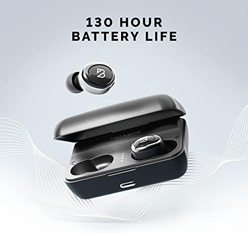 Back Bay Audio Duet 50 Pro Wireless Bluetooth Earbuds – Ultimate Sweatproof TWS Headphones with 130-Hour Battery Life for Runners and Fitness Enthusiasts, Compact Charging Case, Built-in Microphone for Seamless Calls, Compatible with i Phone & Android Devices