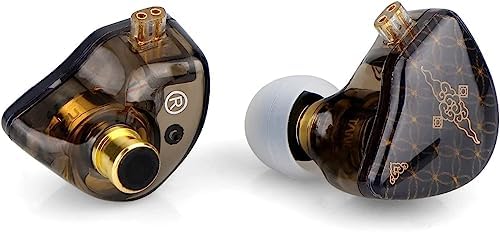 CCZ Melody Wired In-Ear Monitors with Detachable Cable – Superior Hi-Fi Bass Earbuds for Musicians and Singers, Featuring Dual-Driver Technology and Built-in Microphone, Stylish Green Finish for Stage and Studio Excellence
