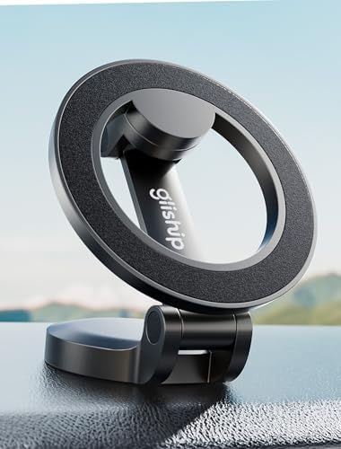 Ultra Magnetic Mag Safe Car Mount with 360° Rotation – Premium Phone Holder for i Phone 16/16 Pro Max/15/14/13 & Mag Safe Cases – Superior Stability & Sleek Black Design for Effortless Navigation and Enhanced Compatibility