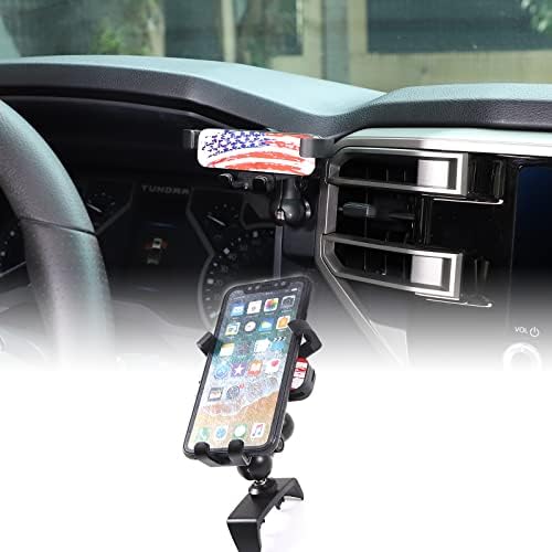 CHEAYAR Premium Car Phone Mount for Toyota Tundra & Sequoia (2022-2023) – Right-Side Dash Clip Holder for Safe, Hands-Free Navigation & Device Security – Easy Installation, Enhanced Compatibility for All Phone Sizes, Durable Design