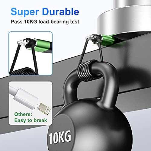 Ultimate i Phone Charger Cord Set – 4 Pack (1.5/3/6/6 FT) | MFi Certified Lightning Cables for Fast Charging | Compatible with i Phone 13, 12 Pro Max, Mini, 11 Pro, XS, XR, X, 8, 7 Plus, 6 s, 6 SE (2020), i Pad, i Pod | Durable Nylon Braided Design for Tangle-Free Convenience | Elevate Your Charging Experience with Enhanced Compatibility and Speed