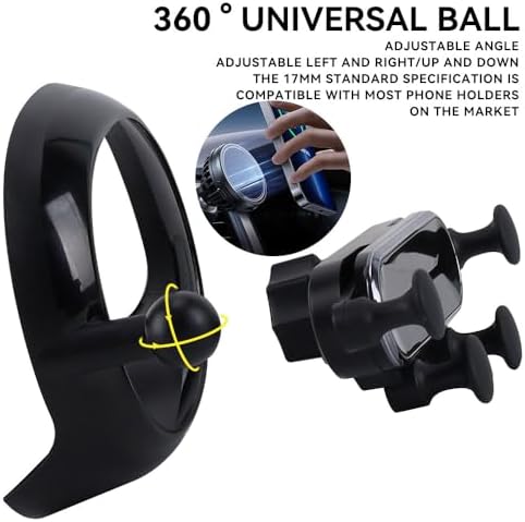 Mercedes Benz C-Class & GLC Air Vent Phone Mount – Precision Engineered for 2022-2025 Models, Enhanced Stability, and 360° Swivel Functionality – Universal Fit for All Smartphone Sizes – Elevate Your Driving Experience with this Chic and Functional Automotive Accessory