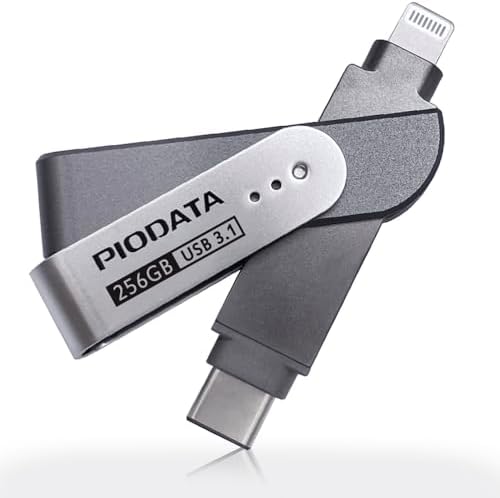 Revolutionize Your Data Storage with the 128 GB Apple MFi Certified i Xflash Backup Flash Drive – Stylish Morandi Pink 2-in-1 USB Type C & Lightning Connector for Seamless i Phone, i Pad, and Computer Compatibility | Fast Photo Transfer & Reliable External Memory Solution